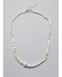 & Other Stories - Mixed Pearl Necklace - Lyst