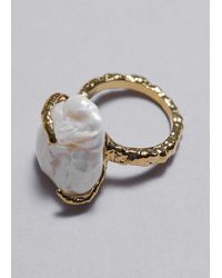 & Other Stories - Baroque Freshwater Pearl Ring - Lyst