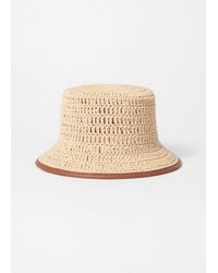 & Other Stories - Accent-Trim Straw Bucket Hat - Lyst