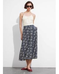 & Other Stories - Buttoned A-line Midi Skirt - Lyst