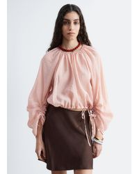 & Other Stories - Voluminous Tie-Detail Blouse - Lyst