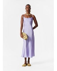 & Other Stories - Satin Slip Midi Dress - Lyst