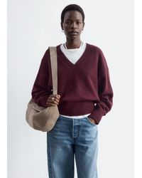 & Other Stories - Wool-Cotton V-Neck Jumper - Lyst