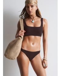 & Other Stories - Textured Bikini Top - Lyst