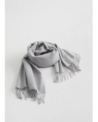 & Other Stories - Fringed Wool Blanket Scarf - Lyst