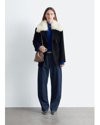 & Other Stories - Short Fur-Collar Wool Coat - Lyst