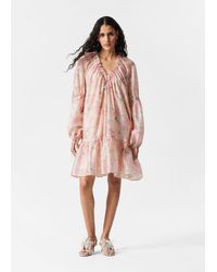 & Other Stories - Flounced Mini Dress - Lyst