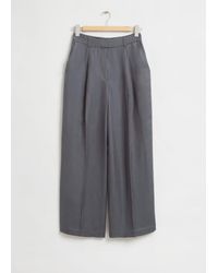 & Other Stories - Wide Tailored Trousers - Lyst