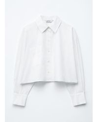 & Other Stories - Cropped Oversized Cotton Shirt - Lyst