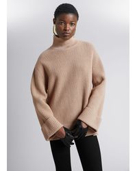& Other Stories - Oversized Turtleneck Knit Sweater - Lyst