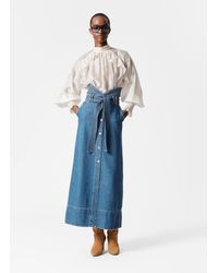 & Other Stories - Denim Maxi Skirt - Lyst