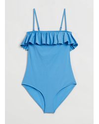 & Other Stories - Frill Bandeau Swimsuit - Lyst