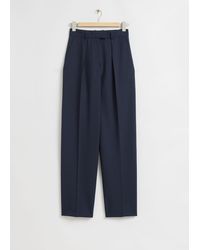 & Other Stories - Relaxed Press Crease Tailored Trousers - Lyst