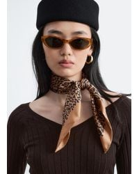 & Other Stories - Foulard En Soie Imprimée - Lyst