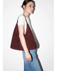 & Other Stories - Large Suede Tote Bag - Lyst