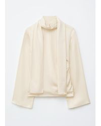 & Other Stories - Scarf-Detail Satin Blouse - Lyst