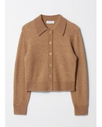 & Other Stories - Collared Knit Cardigan - Lyst