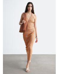 & Other Stories - Spacedye Halterneck Midi Dress - Lyst