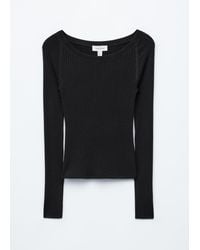 & Other Stories - Boat-Neck Rib-Knit Top - Lyst