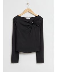 & Other Stories - Slim-fit Hook Detail Top - Lyst