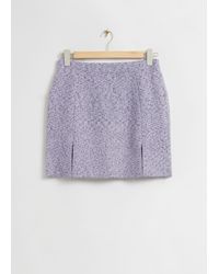 & Other Stories - Knitted Tweed Mini Skirt - Lyst