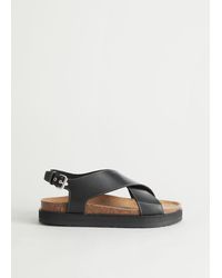 & Other Stories - Criss-cross Leather Sandals - Lyst