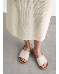 & Other Stories - Slip-On Leather Sandals - Lyst