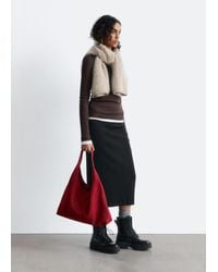 & Other Stories - Jupe Crayon Midi En Maille - Lyst