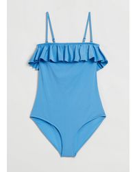 & Other Stories - Frill Bandeau Swimsuit - Lyst