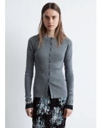 & Other Stories - Rib-Knit Merino Wool Cardigan - Lyst