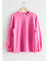 & Other Stories Oversized Sweatshirt - Pink