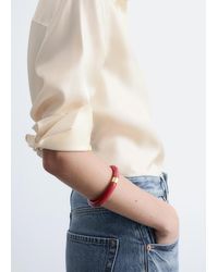 & Other Stories - Bracelet Jonc En Résine Et En Métal Contrasté - Lyst