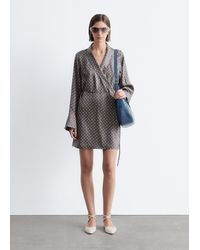 & Other Stories - Mini Silk Wrap Dress - Lyst