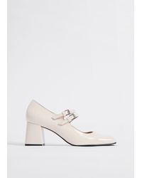 & Other Stories Mary-jane Buckle Strap Heels in Black | Lyst
