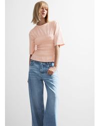 & Other Stories - Smocked Crewneck Top - Lyst