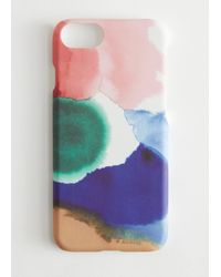 & Other Stories Watercolour Print Iphone Case - Pink