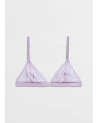 & Other Stories - Floral-lace Soft Bra - Lyst