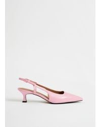 & Other Stories - Slingback Leather Pumps - Lyst