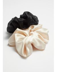 & Other Stories - Zweier-Set Satin-Scrunchies - Lyst