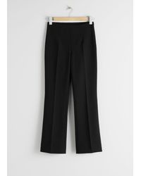& Other Stories Tailored Kick Flare Pants - Black