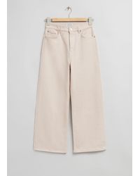 & Other Stories - Verkürzte Jeans Mit Weitem Bein - Lyst