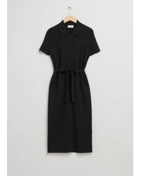 & Other Stories - Fitted Midi Buttoned Shirt Dress - Lyst