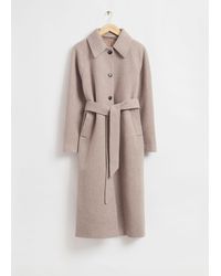 & Other Stories - Relaxed Wool Blend Coat - Lyst