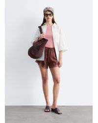 & Other Stories - Lace-Trimmed Jacquard Mini Shorts - Lyst