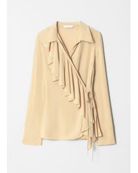 & Other Stories - Ruffle Wrap Blouse - Lyst