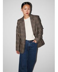 & Other Stories - Fitted Checked Blazer - Lyst