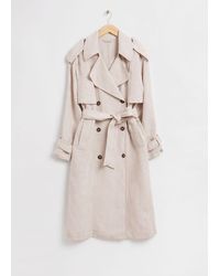 & Other Stories - Linen Trench Coat - Lyst