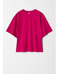 & Other Stories - Strukturiertes T-Shirt - Lyst