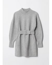 & Other Stories - Belted Mini Knit Dress - Lyst