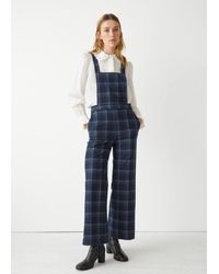 & Other Stories Wool Dungarees - Blue